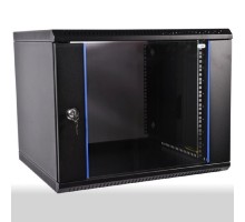 ЦМО Шкаф телекоммуникационный настенный разборный ЭКОНОМ 15U (600 x 650) дверь металл, цвет черный (ШРН-Э-15.650.1-9005)