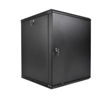 ЦМО Шкаф телекоммуникационный настенный разборный ЭКОНОМ 18U (600 x 520) дверь металл, цвет черный (ШРН-Э-18.500.1-9005)