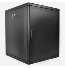 ЦМО Шкаф телекоммуникационный настенный разборный 12U (600 x 650) съемные стенки, дверь металл, цвет черный (ШРН-М-12.650.1-9005)