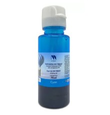 NV Print  GT52C  Чернила водорастворимые для HP DeskJet GT 5810, 5820, 5822, Ink Tank 115, 310, 315, 319, 410, 419, 415, Smart Tank 515, 615 (70ml) Cyan