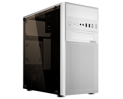 [корпус] Ginzzu D290 2*USB 2.0,AU White Window