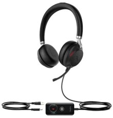 Yealink UH38, стерео, Bluetooth, USB, 2 м, Проводная гарнитура  черный/серебристый (UH38 Dual UC-BAT)