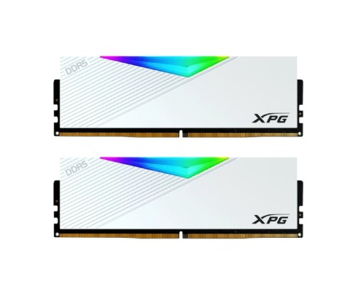 [Модуль памяти] A-data DDR5 XPG LANCER RGB 32GB DDR5-7200 AX5U7200C3416G-DCLARWH, CL34, 1.4V K2*16GB RGB WHITE 