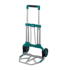 KRAFTOOL  ATLANT, до 120кг, каркас и платформа из алюминия, платформа 48.5х35см, колеса d 18см, вес 6.9кг, складная хозяйственная тележка [38751-120]