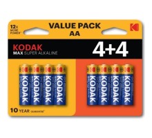 Kodak LR6 4+4Bl Max Super Alkaline (8 шт. в уп-ке)