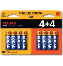 Kodak LR6 4+4Bl Max Super Alkaline (8 шт. в уп-ке)