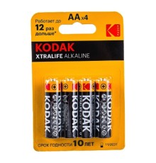 Kodak LR6-4Bl Xtralife Alkaline [KAA-4] (80/400/17600) (4 шт. в уп-ке)