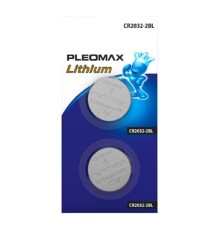 Pleomax CR2032-2Bl Lithium (60/240/43200) (2 шт. в уп-ке)