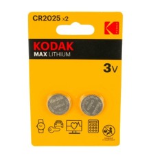 Kodak CR2025-2Bl Max Lithium (60/240/43200) (2 шт. в уп-ке)