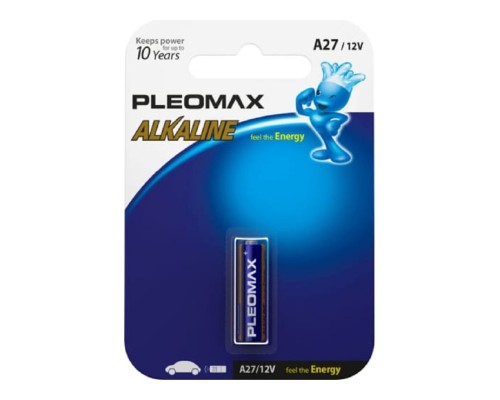 [Батарейки] Pleomax A27-1Bl Alkaline (20/160/13440) (1 шт. в уп-ке)