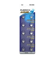 Pleomax AG4 (377) LR626, LR66 Button Cell (100/1000/98000) (10 шт. в уп-ке)