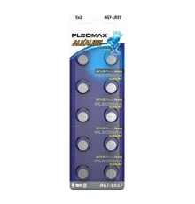 Pleomax AG7 (399) LR926, LR57 Button Cell (100/1000/98000) (10 шт. в уп-ке)