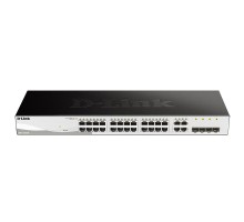 D-Link DGS-1210-28/FL2A Управляемый L2 коммутатор с 24 портами 10/100/1000Base-T и 4 комбо-портами 100/1000Base-T/SFP