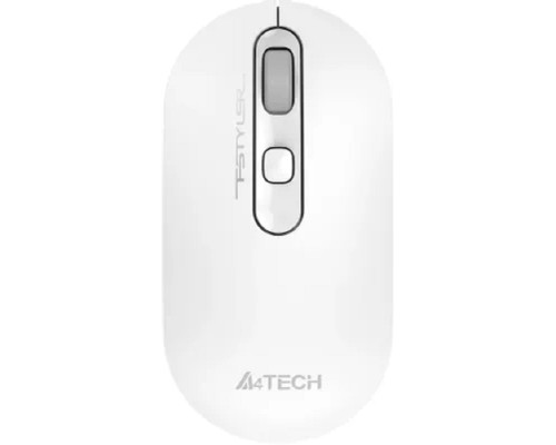 [Мышь] A-4Tech Мышь Fstyler FG20S белый/серый оптическая (2000dpi) silent беспроводная USB для ноутбука (3but)