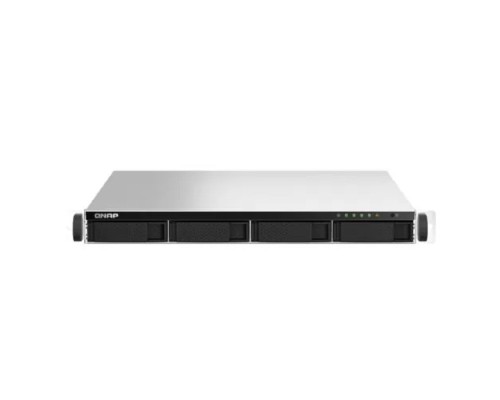 [Дисковый массив] Сетевое хранилище без дисков/ SMB QNAP TS-464U-RP-8G NAS 4 HDD trays, rackmount 1U, 2 PSU. 4-core Intel Celeron N5105/N5095 2.0-2.9 GHz, 8 GB RAM MAX, 2x2.5 Gigabit Ethernet, 4xUSB, 1xHDMI . PCIe Gen 