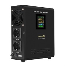 Exegate EX295996RUS ИБП (инвертор, синус, для котла) настенный ExeGate FineSine SX-800.LCD.AVR.2SH <800VA/500W, чистая синусоида, цветной LCD-дисплей, AVR, 2*Schuko, линейно-интерактивный, внешняя бат