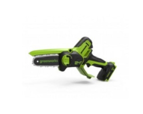 [Пилы] GreenWorks G24MCS10K2 Цепная мини пила аккумуляторная, 24V, 10см, c 1хАКБ 2Ач и ЗУ [2008207UA]