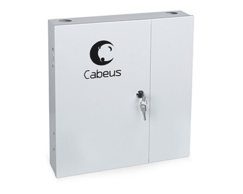 [Cabeus Монтажные шкафы] Cabeus FO-WL-8SC-K Бокс оптический настенный на 8 SC (LC duplex) со сплайс-кассетой (без пигтейлов и проходных адаптеров)