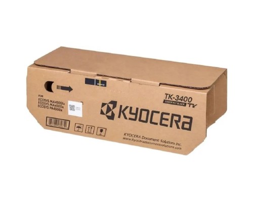 [Расходные материалы] Тонер-картридж Kyocera TK-3400/ Black Toner Cartridge  for Kyocera ECOSYS PA4500x Printers (12,500 Pages)