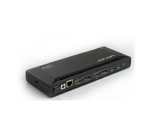 [Опции к ноутбукам] Docking Station WAVLINK USB-C&USB3.0 Ultra 5K(Dual 4K)Universal with 100W PowerDelivery Include 20V/6.5A Power Adapter/ 4xUSB3.0/2xUSB-C/2xDP 4K 60HZ/2xHDMI 4K 60HZ/1xGigabit LAN/1xAudio In/Out 