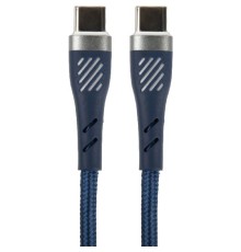 PERFEO Кабель USB C вилка - C вилка, 60W, синий, длина 1 м., POWER (C1103)