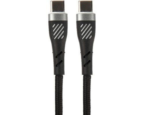 [кабели] PERFEO Кабель USB C вилка - C вилка, 60W, черный, длина 1 м., POWER (C1105)