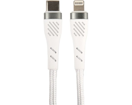 [кабели] PERFEO Кабель USB C вилка - Lightning вилка, 60W, белый, длина 1 м., POWER (C1004)