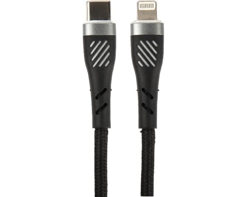 [кабели] PERFEO Кабель USB C вилка - Lightning вилка, 60W, черный, длина 1 м., POWER (C1005)