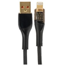PERFEO Кабель USB А вилка - Lightning вилка, 20W,  нейлон, черный, длина 1 м., PREMIUM (I4331)