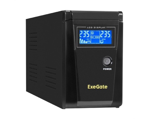 [ИБП] Exegate EX295986RUS ИБП (инвертор, синус, для котла) ExeGate SineTower SZ-600.LCD.AVR.1SH <600VA/360W, чистый синусоида, LCD дисплей, AVR, 1*Schuko, линейно-интерактивный, внешняя батарея 12В до 200Ач