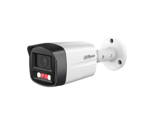 [Видеонаблюдение] DAHUA DH-IPC-HFW2449TLP-S-PV-0280B Уличная цилиндрическая IP-видеокамера SmartDualLight 4Мп, 1/2.9” CMOS, объектив 2.8мм, видеоаналитика, микрофон+динамик, ИК 30м, LED 30м, IP67, металл