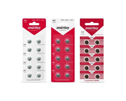 [Батарейка] Smartbuy (SBBB-AG7-10B) Батарейка часовая Smartbuy AG7-10B (100/2000)(10шт. в уп-ке)