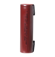 Smartbuy (SBBR-18650-1S2500HP) Аккумулятор высокотоковый с выводами Smartbuy LI18650-2500 mAh (100/400)(1шт. в уп-ке)
