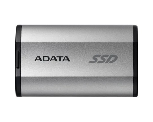 [Носитель информации] A-DATA Portable SSD 4TB SD810 External Type-C, USB 3.2 Gen2x2, up to R/W 2000/2000 MB/s, 72.7x44x12.2mm, Silver (5 лет)