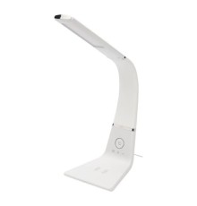 Rexant (75-0223) Светильник настольный Cloud LED 2700-6500К, встроенная беспроводная и проводная USB-зарядка устройств, диммер, гибкий поворот