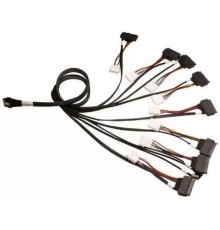 Кабель ACD-60006-JP Slimline SASx8 (SFF8654) -to- 8x U.3 Direct, 1M, (аналог Broadcom 05-60006-00)  (C54839) {30}