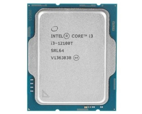 [Процессор] CPU Intel Core i3-12100T CM8071504651106 Alder Lake 4C/8T 2.2-4.1GHz (LGA1700, L3 12MB, 7nm, UHD graphics 730 1.4GHz, TDP 69W) OEM