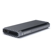 Gembird EEM2-SATA-3 Внешний корпус USB 3.1 для M2 SATA порт Type-С, RGB подсветка, металл, серебристый
