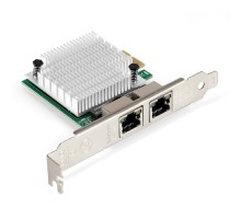 Exegate EX296210RUS Сетевой адаптер ExeGate EXE-562 (PCI-E x1 v2.0, 2xRJ45, UTP 10/100/1000Mbps, Realtek Chipset RTL8111F)