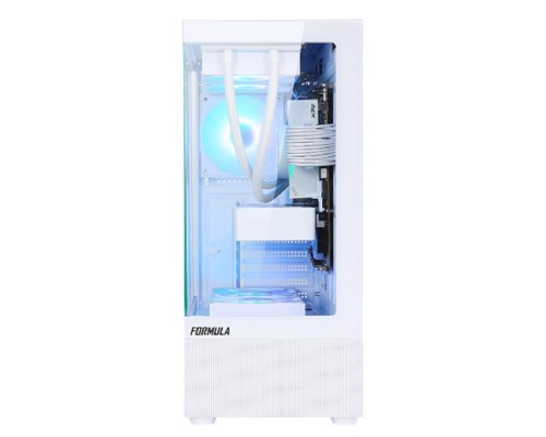 [корпус] Корпус Formula Crystal Z1 PLUS белый без БП ATX 2x120mm 2xUSB2.0 1xUSB3.0 audio bott PSU