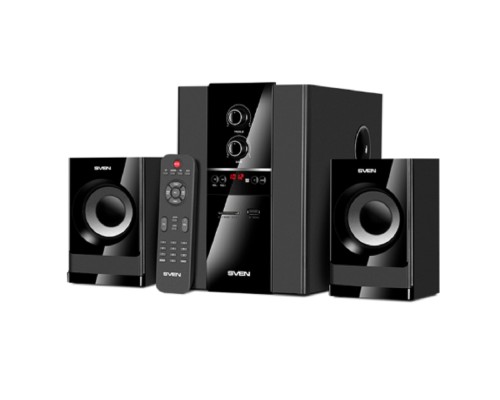 [Колонки] АС MS-1821, черный (44 Вт, Bluetooth, пульт, дисплей, FM, USB, SD)