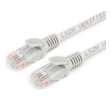 Cablexpert Патч-корд LSZH медный UTP кат.5e, 10м, литой, многожильный (серый) [PP30-10M]