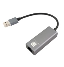 5bites Кабель-адаптер UA2-45-15BK USB2.0 / RJ45 100MB / AL / GREY