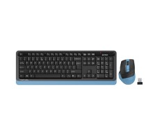 Комплект (клавиатура+мышь) A4TECH Fstyler FG1035, USB, беспроводной, черный [fg1035 navy blue]