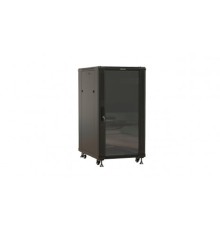 Шкаф коммутационный Hyperline TTBR-2268-AS-RAL9004 напольный,  стеклянная передняя дверь,  22U,  600x1166x800 мм