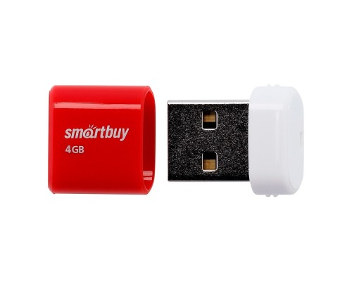 [Носитель информации] Smartbuy USB Drive 4GB LARA Red (SB4GBLara-R)