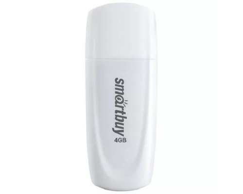 [Носитель информации] Smartbuy USB Drive 4GB Scout White (SB004GB2SCW)