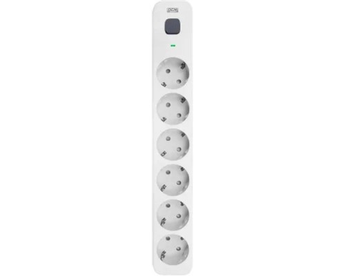 [Поверком] PowerCom Сетевой фильтр Powercom SP-06W 5,0 м 5.0м (6 розеток) белый/серый (коробка) (1928700)