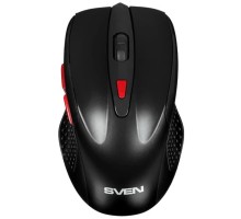 Мышь компьютерная SVEN RX-450W WLS черная, 5+1кл/1200-3200DPI (SV-021825)