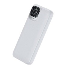 Perfeo Powerbank Atomic Age 10000 mAh/LED дисплей/PD + QC 3.0/Type-C/2 USB/Выход: 5A, max 22.5WWhite (PF_E1473)